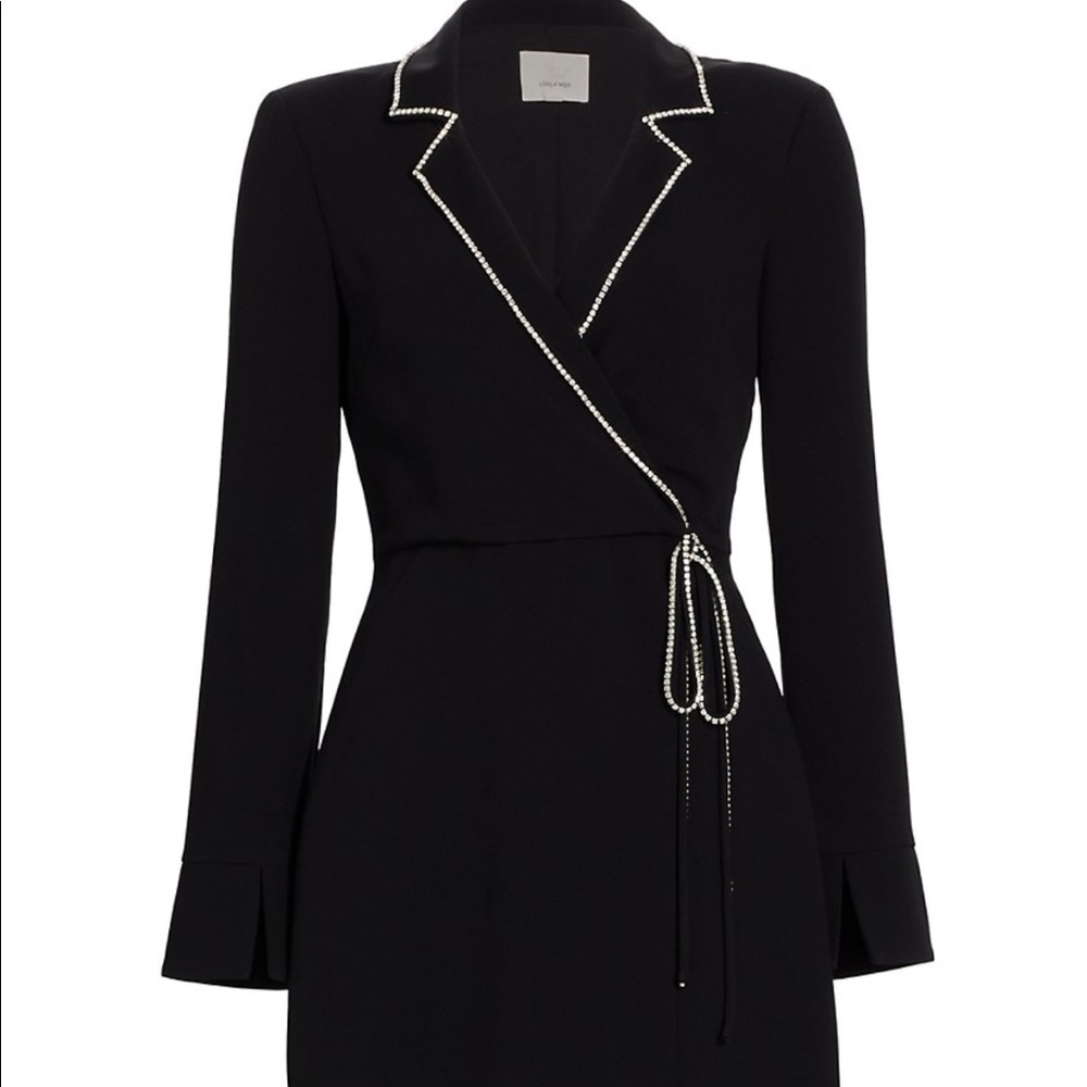 Cinq à Sept Barette Crystal-Trim Blazer Dress